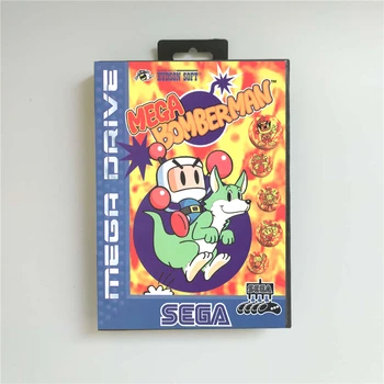 

Mega Bomberman - EUR Cover With Retail Box 16 Bit MD Game Card for Sega Megadrive Genesis Video Game Console