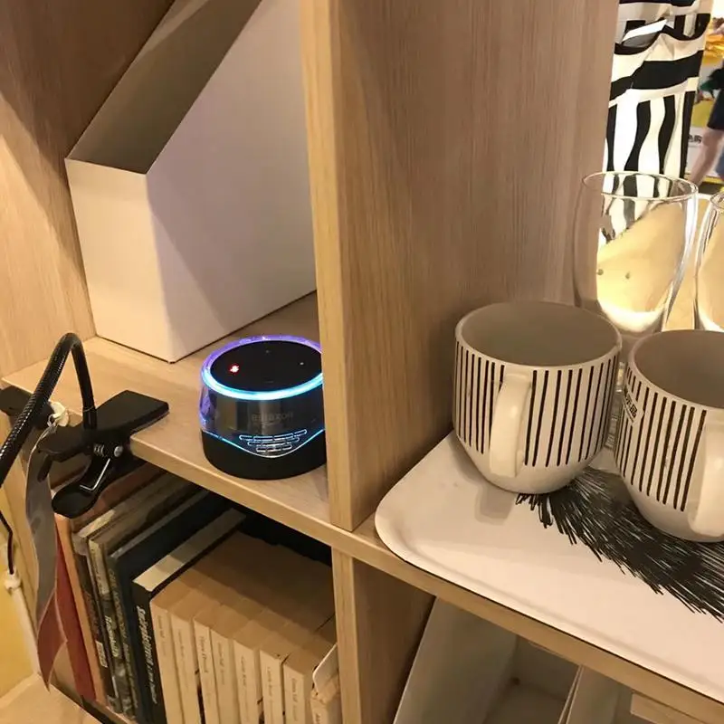 Держатель для динамиков, мобильная зарядная док-станция для Echo Dot 1/2, защитный кронштейн, светодиодный светильник, аксессуары для умных динамиков