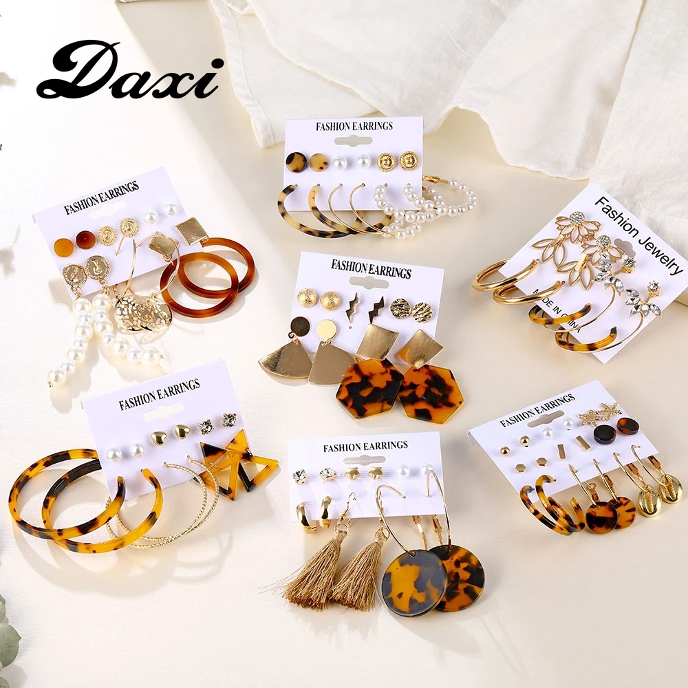 17IF Boho бижутерия серьги Женские сережки женские висячие с жемчугом необычные