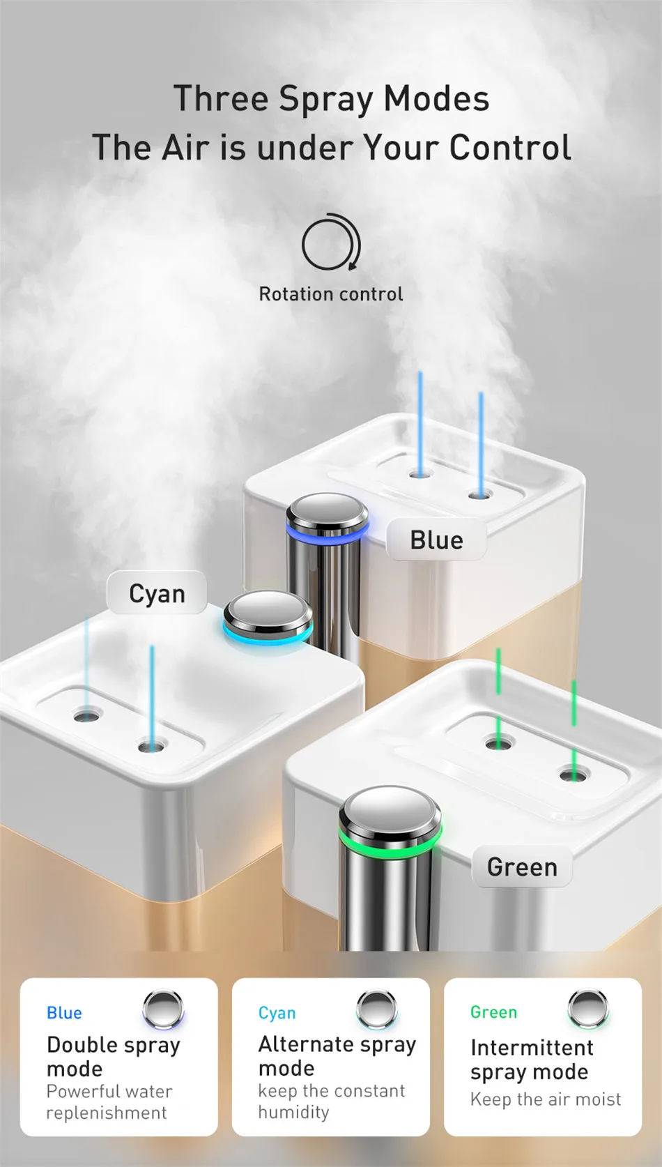 Baseus Time Magic Box Dual Spray Humidifier 7 Baseus Time Magic Box Dual Spray Humidifier 7