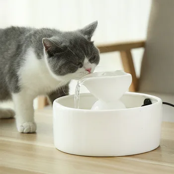 

Words Fly Hot Sales Cat Water Fountain Machine Constant Temperature Heating Insulated USB Interface Pet Supplies
