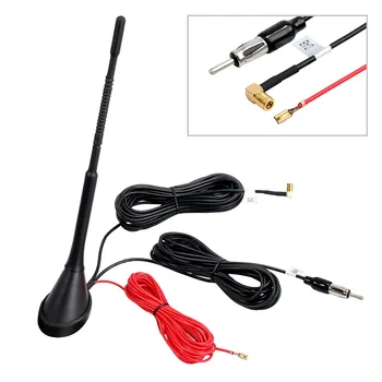 

Universal Top Roof Mount AM FM Radio Antenna Aerial Base Kit, Universal Active Amplified DAB+FM Radio Car Aerial Antenna Mast