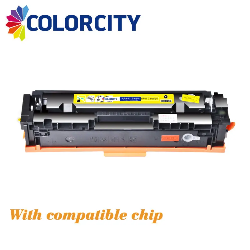 1 Yellow Совместимость 203A CF540A-3A тонер-картридж с чипом для hp Pro M254nw M254dw МФУ M281fdw M281fdn M280nw M254 M280 M281 принтер - Цвет: 1 Yellow