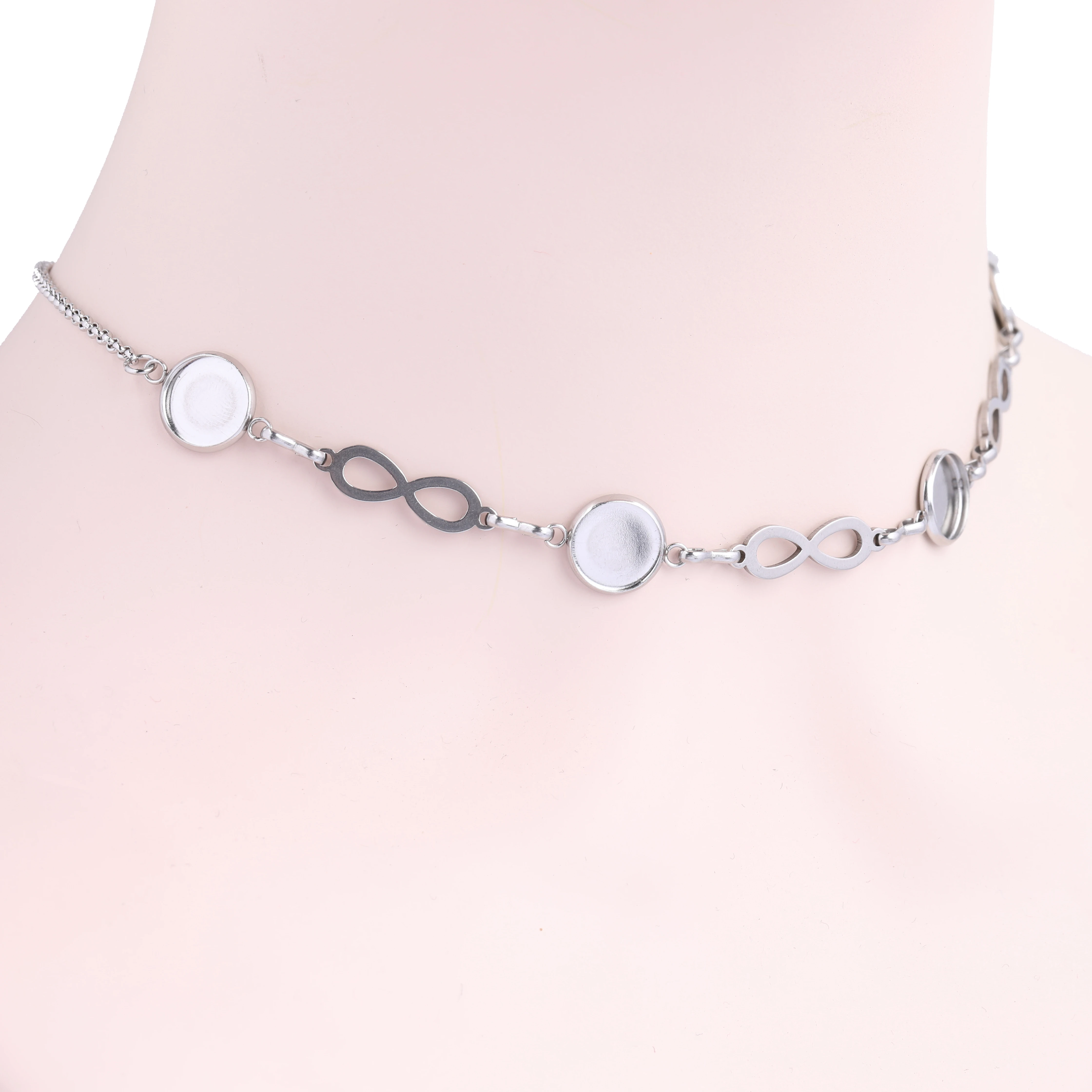 Onwear 2 шт. 60 см в длину кабошон основа Подвески settting лотки diy Регулируемый