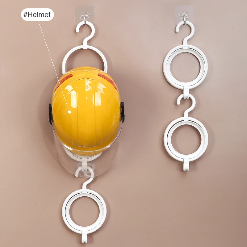 1pc DIY Creative Helmet Hook Door Back Wall Foldable Coat Scarf Hat Storage Rack Kitchen Bathroom Multi-function Organizer | Дом и сад