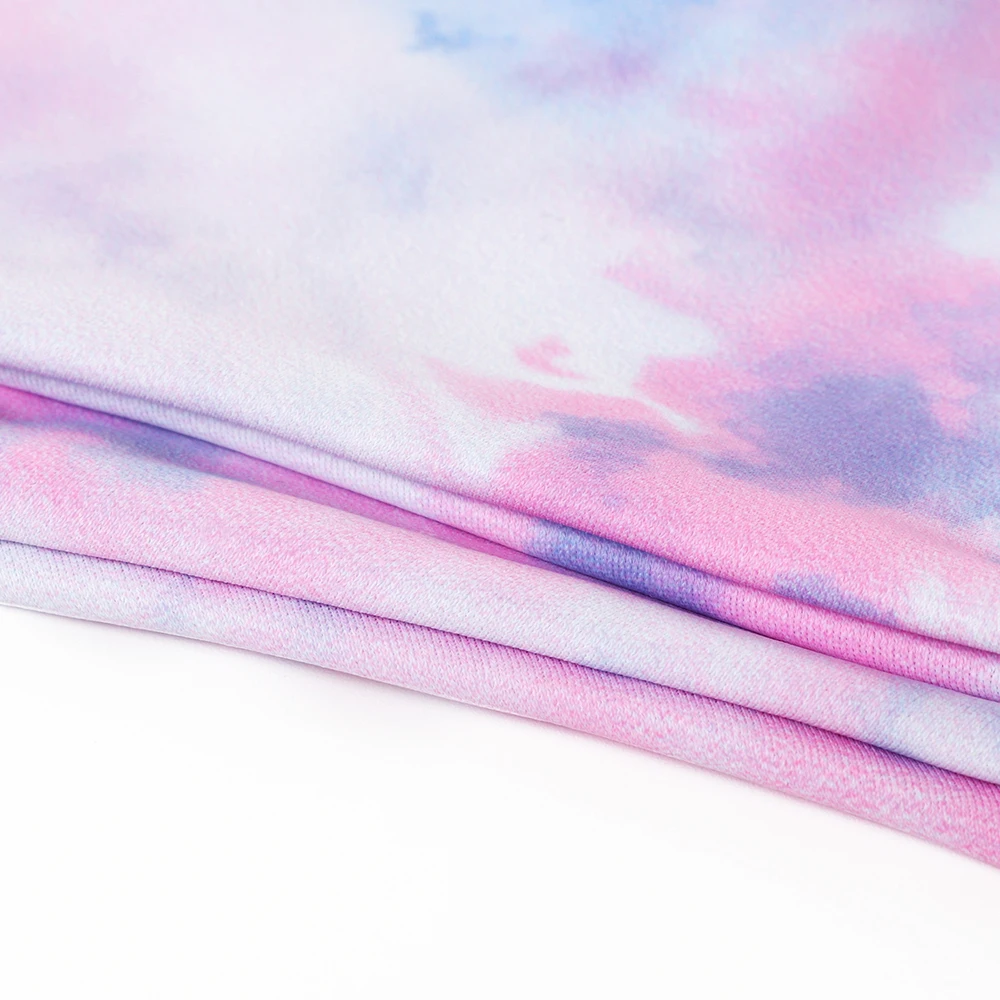 Бикини с высокой талией 2020 женский купальник Tye Dye комплект бикини однотонный
