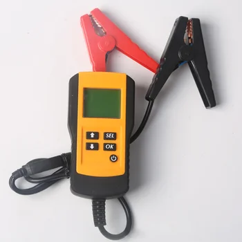 

Diagnostic Tool Charging System 12V Lead Acid CCA Car Ohm Battery Analyzer Backlight Portable Tester Digital LCD Display Voltage