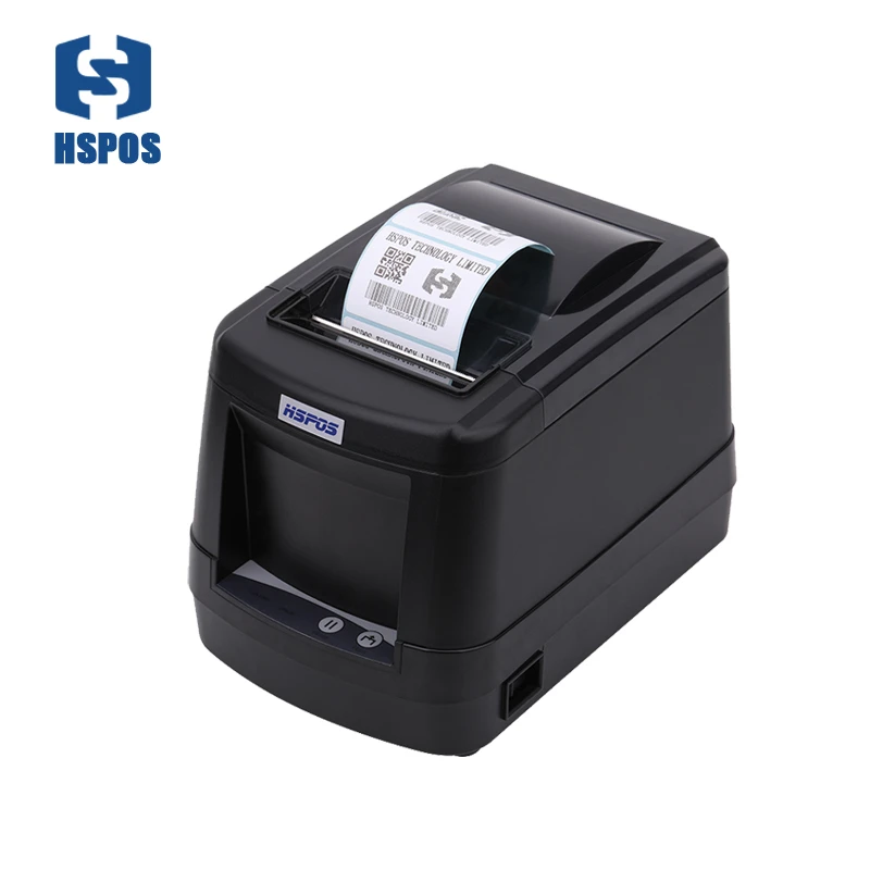 HSPOS 80mm Sticker Barcode Printer Thermal Label Printer Bar Code QR Code  Sticker Machine 20mm-80mm HS-3200