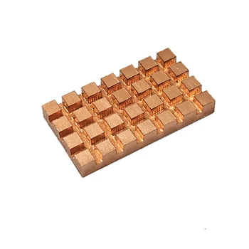 

Pure Copper Heatsink Cooler Heat Sink Thermal Conductive Adhesive for M.2 NGFF 2242 PCI-E NVME SSD 32x18x0.5/1.5/2/3/4mm