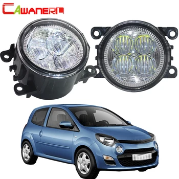 

Cawanerl For 2007-2015 Renault Twingo Hatchback CN0 Car LED Lamp Front Fog Light Angel Eye Daytime Running Light DRL 12V Styling