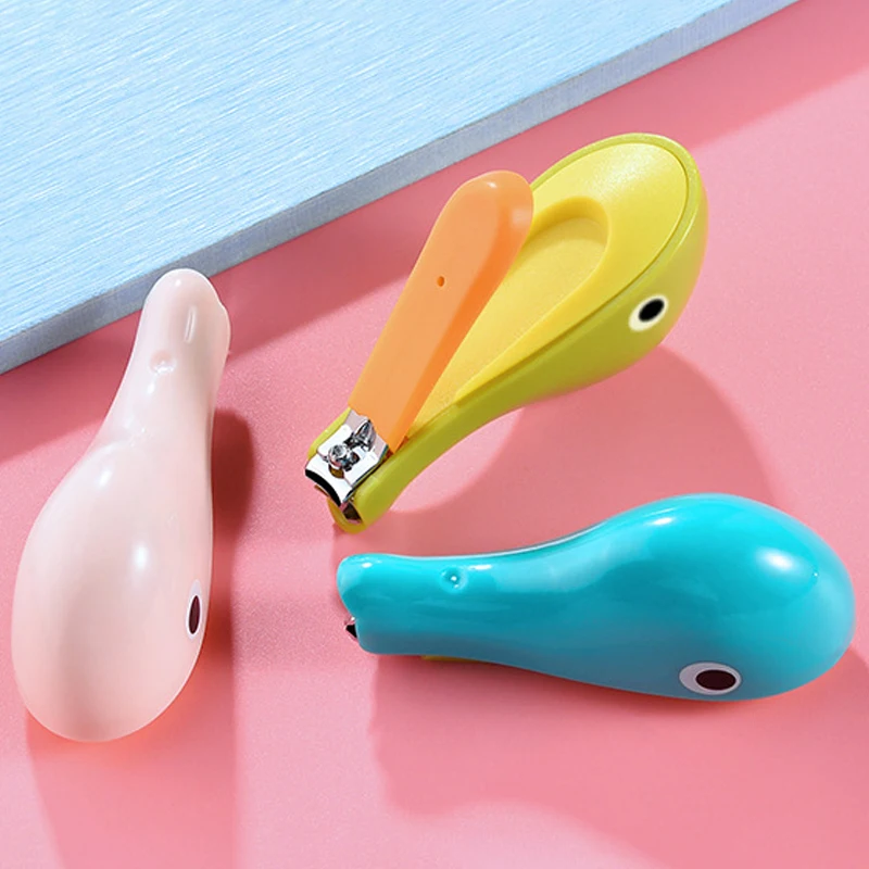 

Baby Nail Clippers Cute Dolphin Mini Manicure Cutter Daily Nail Finger Trimmer Scissor Infant Safety Nail Care Kit For Travel