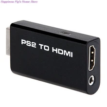 For PS2 To HDMI-compatibale 480i/480p/576i Audio Video Converter Adapter With 3.5mm Audio Output Supports For PS2 Display Modes