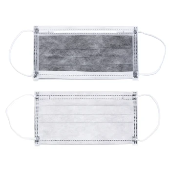 

[Fast Ship]4 Layers Disposable Activated Carbon Filter Disposable Face Mouth Mask Breathable windproof Mask Personal health care