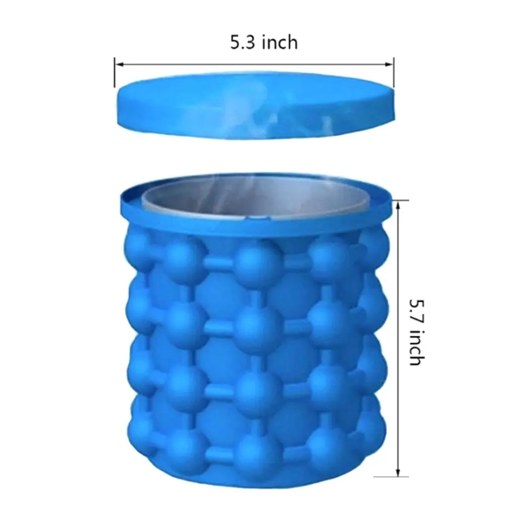 Силиконовый Ледогенератор, быстрое холодное ведро для льда, силиконовое ведро для хранения льда, Прямая поставка