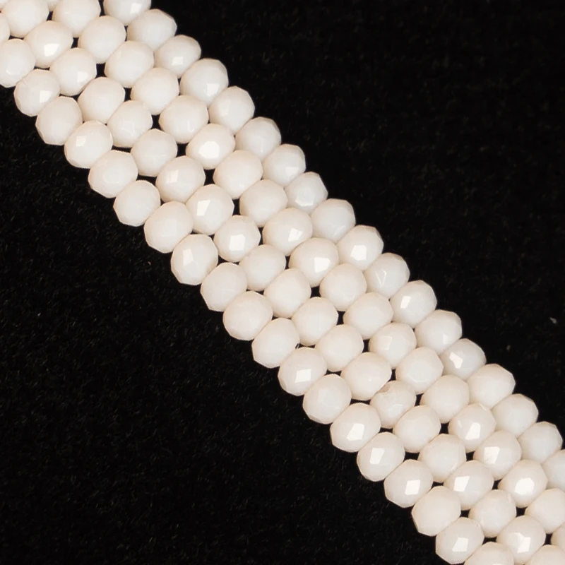 190pcs 2mm Matte Pink Rondell Austria Faceted Glass Beads Bulk Crystal Beaded Needlework For Bracelet Jewellery Making | Украшения и