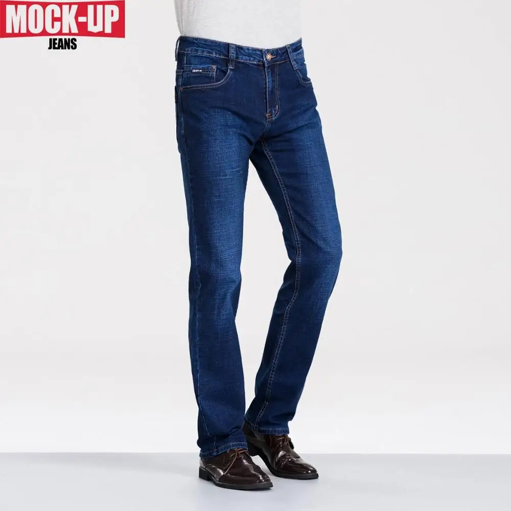Original Mock Up Brand MPZ805 Smart Casual Jeans Man Slim Navy Blue Jeans For Man Softener Straight Denim Dsq  Jeans New Pants