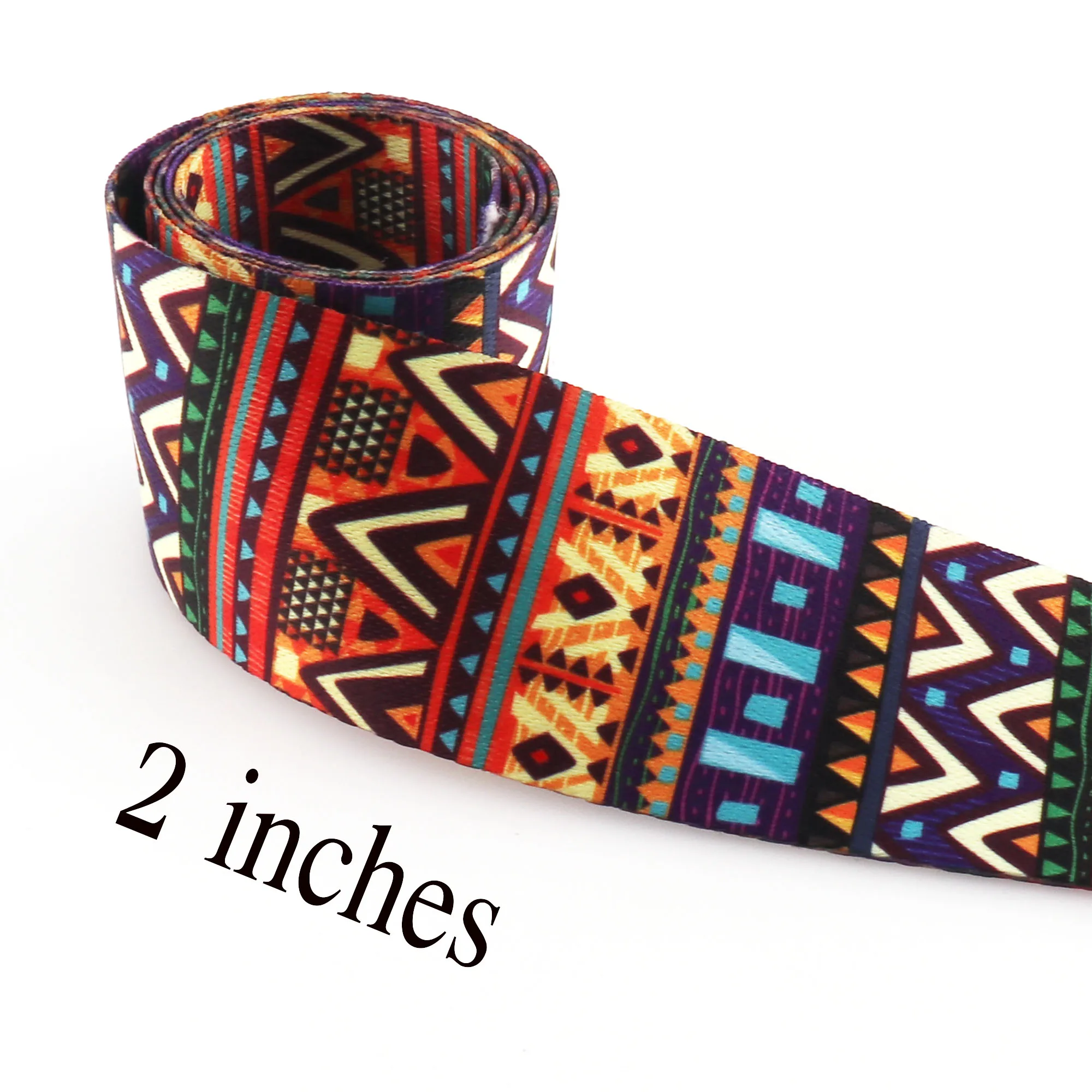 

50 мм, 4 Ярда, полиэфирная нейлоновая лямка, цветная Этническая лямка для сумок, ремешок, сумка, ручка, Поводок для ошейника домашнего животног...