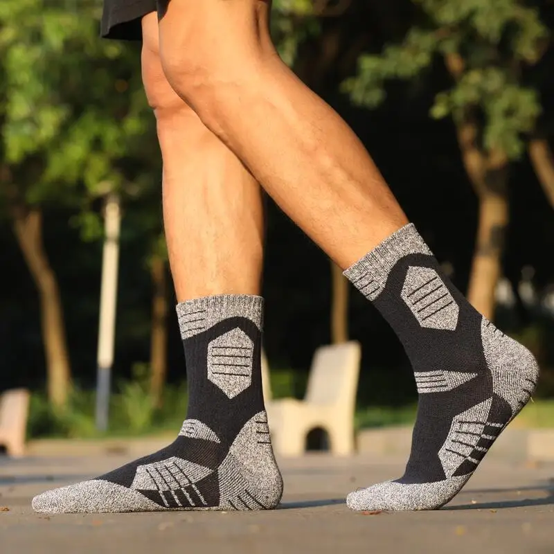 Ski Socks Winter Thermal Skiing Socks Men Outdoor Sports Snowboard Cycling Hiking EU39-47 2Pairs/Lot