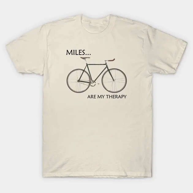 Men t-shirt Miles Are My Therapy tshirt Women t shirt | Мужская одежда