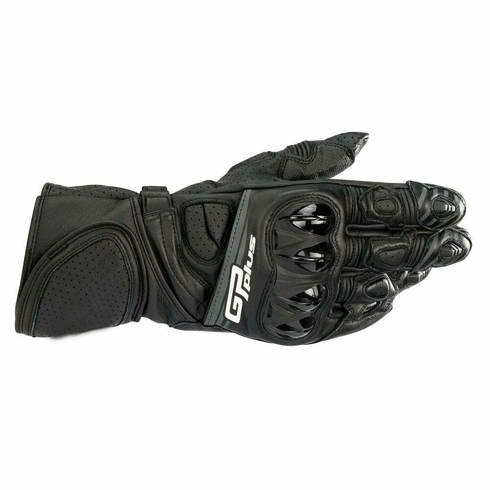 Alpin GP pro Plus R V2 черные красные кожаные перчатки для мотогонок/мотогонок мотоциклетные перчатки для мужчин - Цвет: Черный