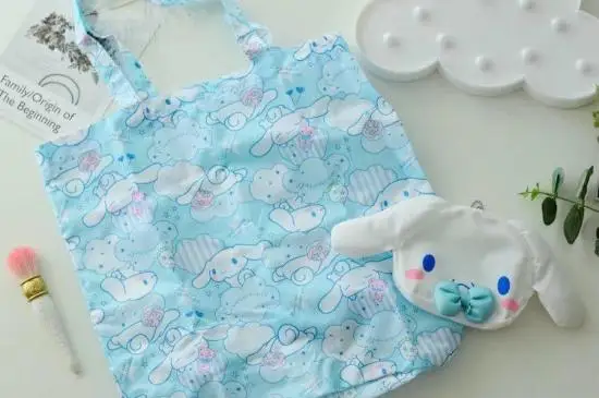 Новая мода Cinnamoroll девушки женщины дети мультфильм большие Складные хозяйственные сумки для детей