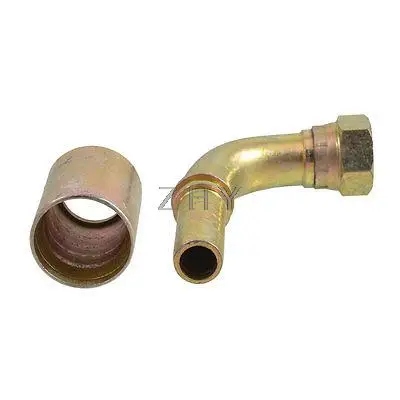 

Hydraulic 1/2" PT Thread 90 Degree Cone End Oil Pipe Fitting Connector