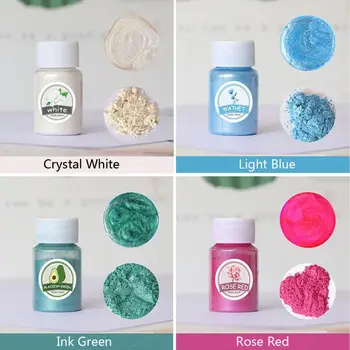 

24 Colors Mica Mineral Powder Epoxy Resin Pigment Pearlescent Pigment Colorant N58F