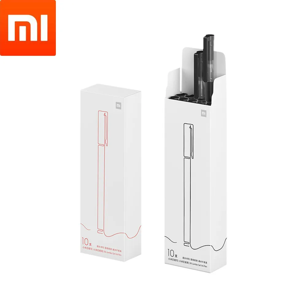 Суперпрочная ручка для письма Xiaomi Mijia 0 5 мм черная красная подписи гладкие