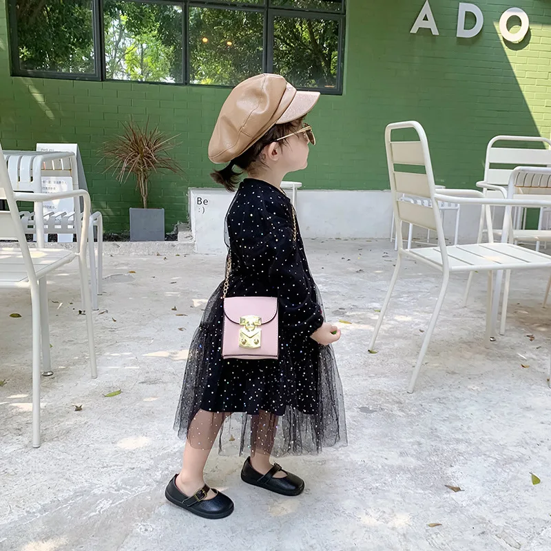 

Korean-style Children's Bags 2019 Autumn And Winter New Style Shoulder Bag Simple Trend Square Sling Bag Fashion Men And Women C