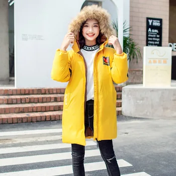 

Jacket for Girls 2020 Brand Boys Hooded White Duck Down Winter Jackets Parkas For Teenager Thicken Coats Outerwear Kids Clothes
