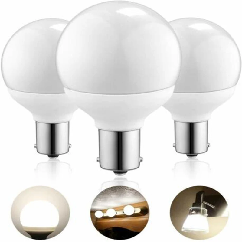 

Kohree 3 Pcs 12 Volt RV Led Light Bulbs BA15s 20-99/1141 / 1156 Replacement Bulbs Trailer Motorhomes Marine Boat Interior