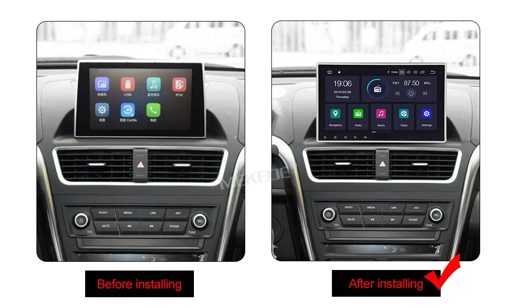 Excellent MP5-Player Octa Core 4G 64G Android9.0 Full Touch Screen Car radio for Universal Auto Multimediadvd player GPS BT WIFI IPS+DSP 5