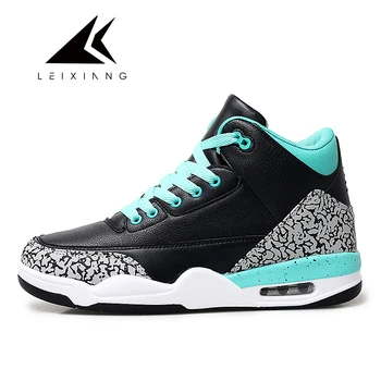 

Man Medium Cut Basketball Shoes Air White 3 Men's Cushioning Light Basketball Sneakers Anti-skid Outdoor Sport Shoes Big Size 45