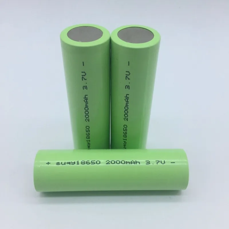 Suqy 100% 18650 аккумуляторные батареи 3 7 в 2000 мАч без Pcb 1/2/3/4/6/8/10 шт.|Перезаряжаемые