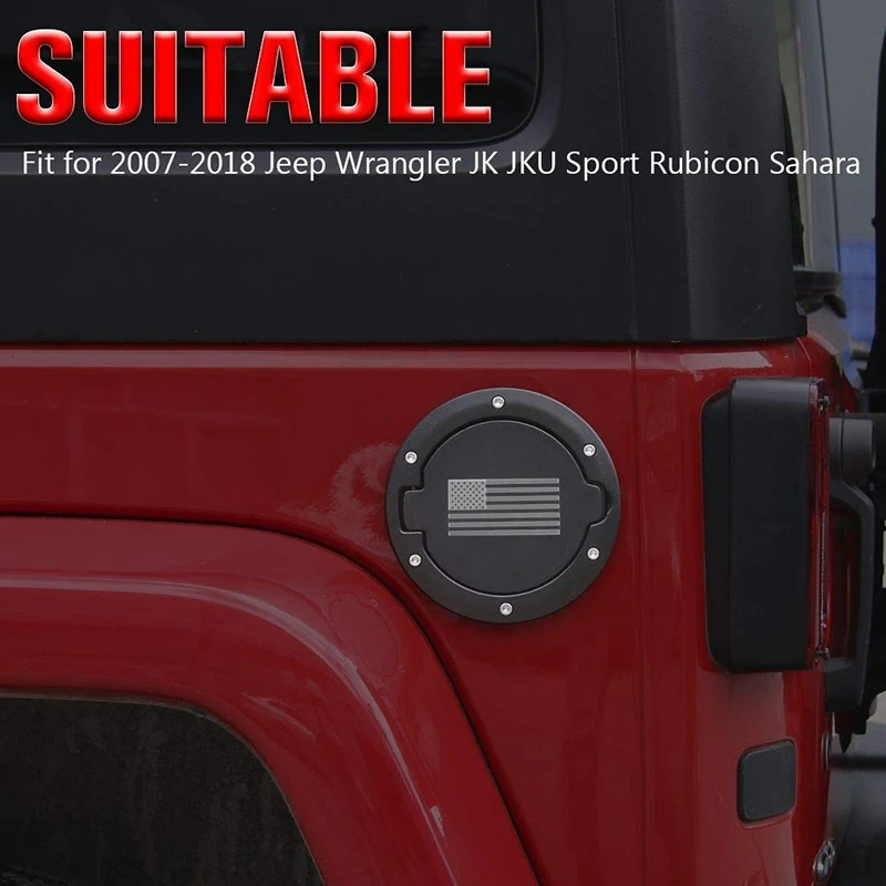 Крышка топливного бака для двери бензобака крышка аксессуары для 2007- Jeep Wrangler JK& Unlimited Sport Rubicon Sahara(флаг США