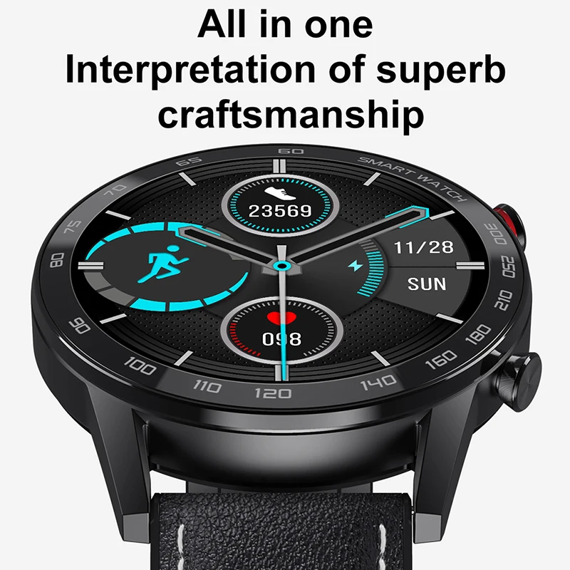 Timewolf Full Round Smart Watches Mens 2020 360