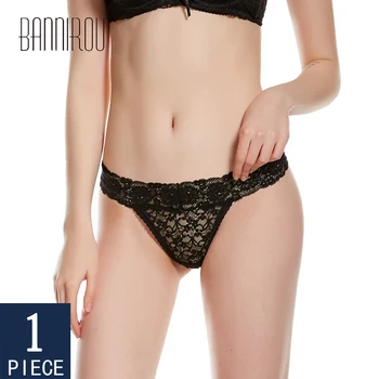 

BANNIROU Woman Underwear Sexy Lace Hot Sale Fashion Underwear Woman Lingerie Low Waist High Quality Soft Female Panties 1 Pcs