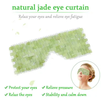 

Natural Jade Stone Eye Mask Handmade Facial Eye Circle Therapy Skin Care Massager Tool