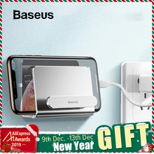 Baseus настенный держатель для телефона, внешний аккумулятор, держатель, клейкая зарядная розетка для iPhone, samsung, держатель, подставка, телефонная розетка