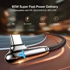 USB C To Type C Cable PD 60W 90 Degree Quick Charge Mobile Phone Charger