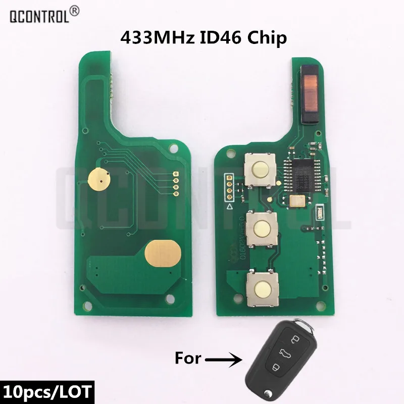 QCONTROL Car Remote Control Key Electronic Circuit Board for Roewe 350 433MHz ID46 Chip Door Lock | Автомобили и мотоциклы