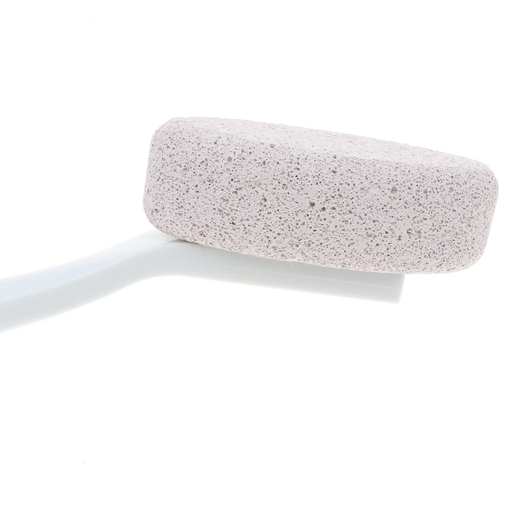 Foot Pumice Stone Brush with Long handle, Dead Skin Exfoliator Pedicures Calluses Remover Smoothen Foot Skin for Massage SPA