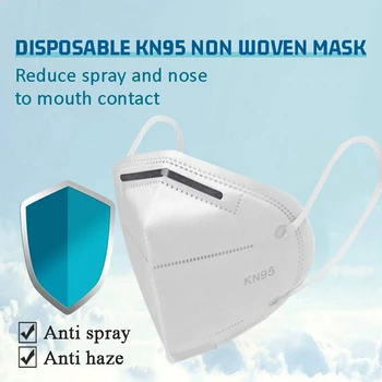 

10/20/50/100pcs Kn95 Face Mask 5 Layer Filter Anti Dust Smog Civil Breathable Protection Kn95 Mask Adult KN95 Reusable Face Mask