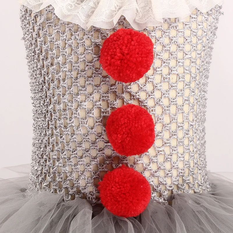 Tutu Tulle Pennywise It Clown Fancy Costume Cosplay For Kids