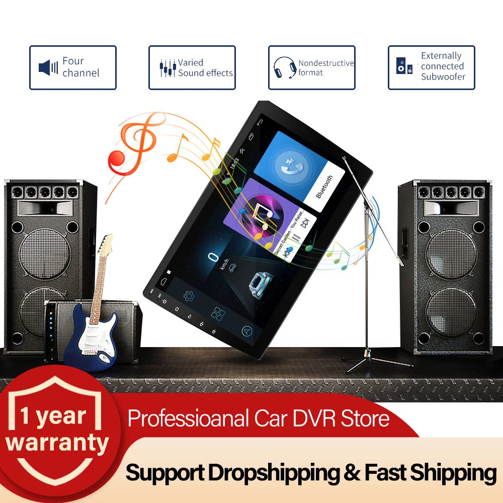 Car GPS radio Android multimedia player 2 DIN 9 inches WiFi Bluetooth suitable for Toyota Volkswagen Hyundai Kia | Автомобили и