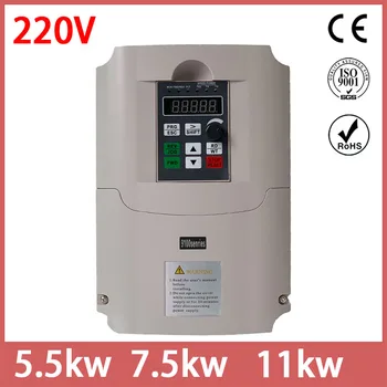 

5.5KW 7.5KW 220v vector control variable frequency drive inverter vfd with extension cable and clamp