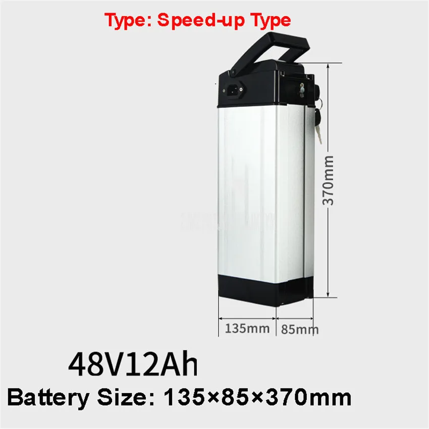 48 В литиевая батарея для электровелосипеда, подходит менее 400 Вт, батарея для электровелосипеда, батарея для электровелосипеда, алюминиевый корпус 12AH/15AH/20AH/25AH - Цвет: 48V12AH Speed-upType