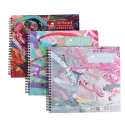 Kuelox – livre en papier à l'huile Pastel, papier spécial, bobine, Crayon à dessin, 20 feuilles 