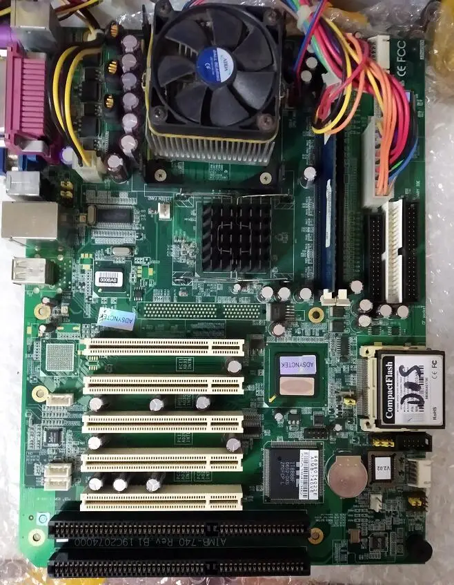 100% OK оригинальный IPC плата AIMB-740VE AIMB-740 Rev. b1 5 * PCI Промышленная материнская 2 ISA с