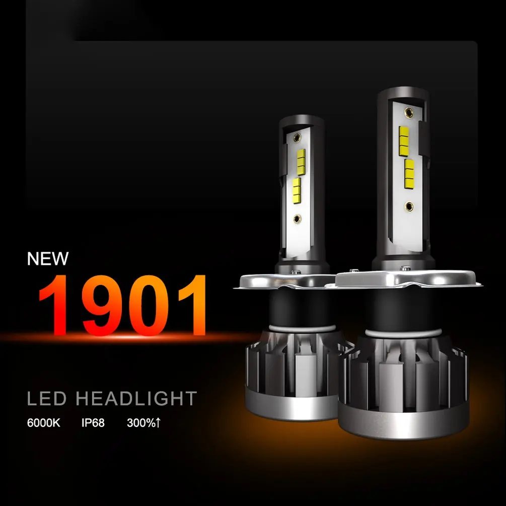 2Pcs Car Headlights 1901 Car Led Headlights C6S2 Headlights Car Modified Led Lights Car Accessories